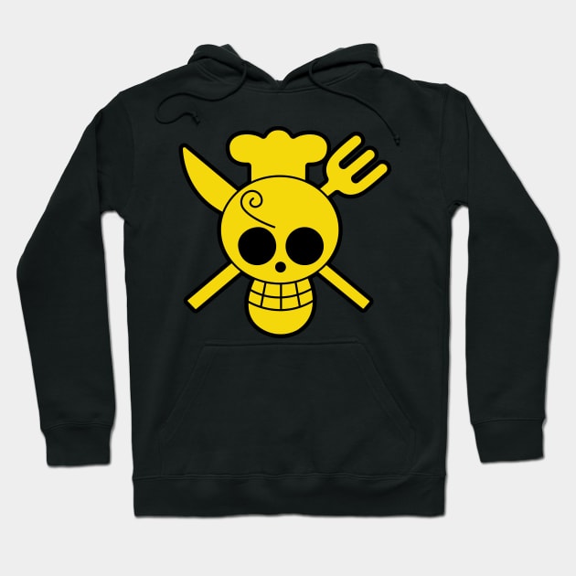 Sanji Jolly Roger 1 Hoodie by onepiecechibiproject